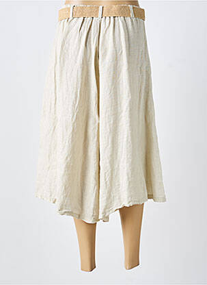 Pantacourt taille normale taille normale beige FARFALLA femme