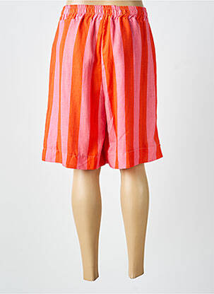 Bermuda taille élastique taille normale orange FARFALLA femme