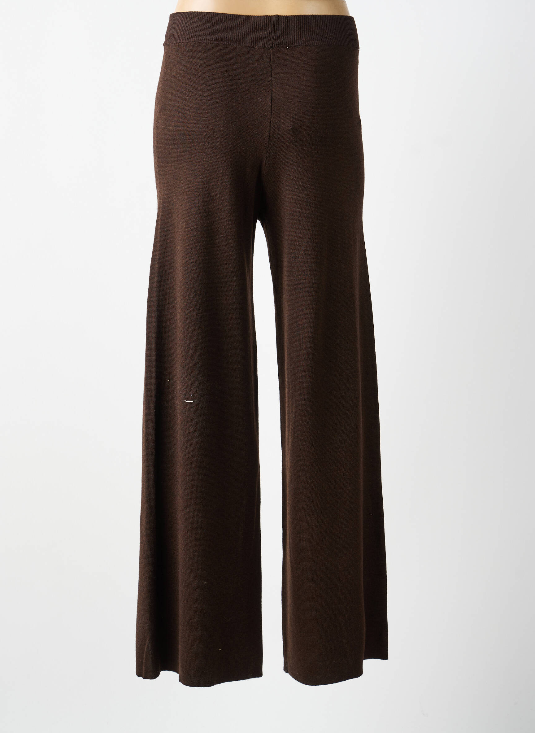 Pantalon large taille normale taille normale marron GRACE & MILA femme