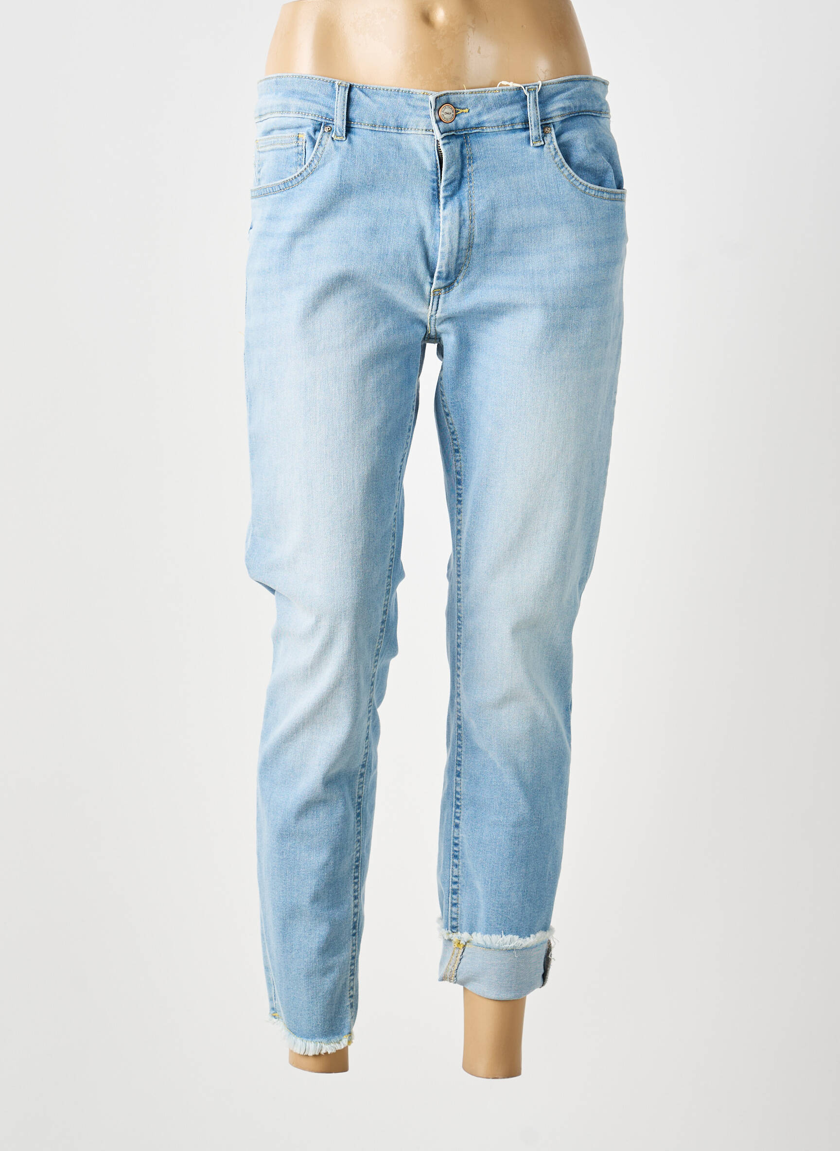 Jeans coupe slim stretch taille normale bleu ONLY femme
