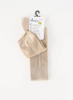 Chaussettes stretch beige PERRIN homme