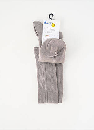 Chaussettes stretch gris PERRIN homme