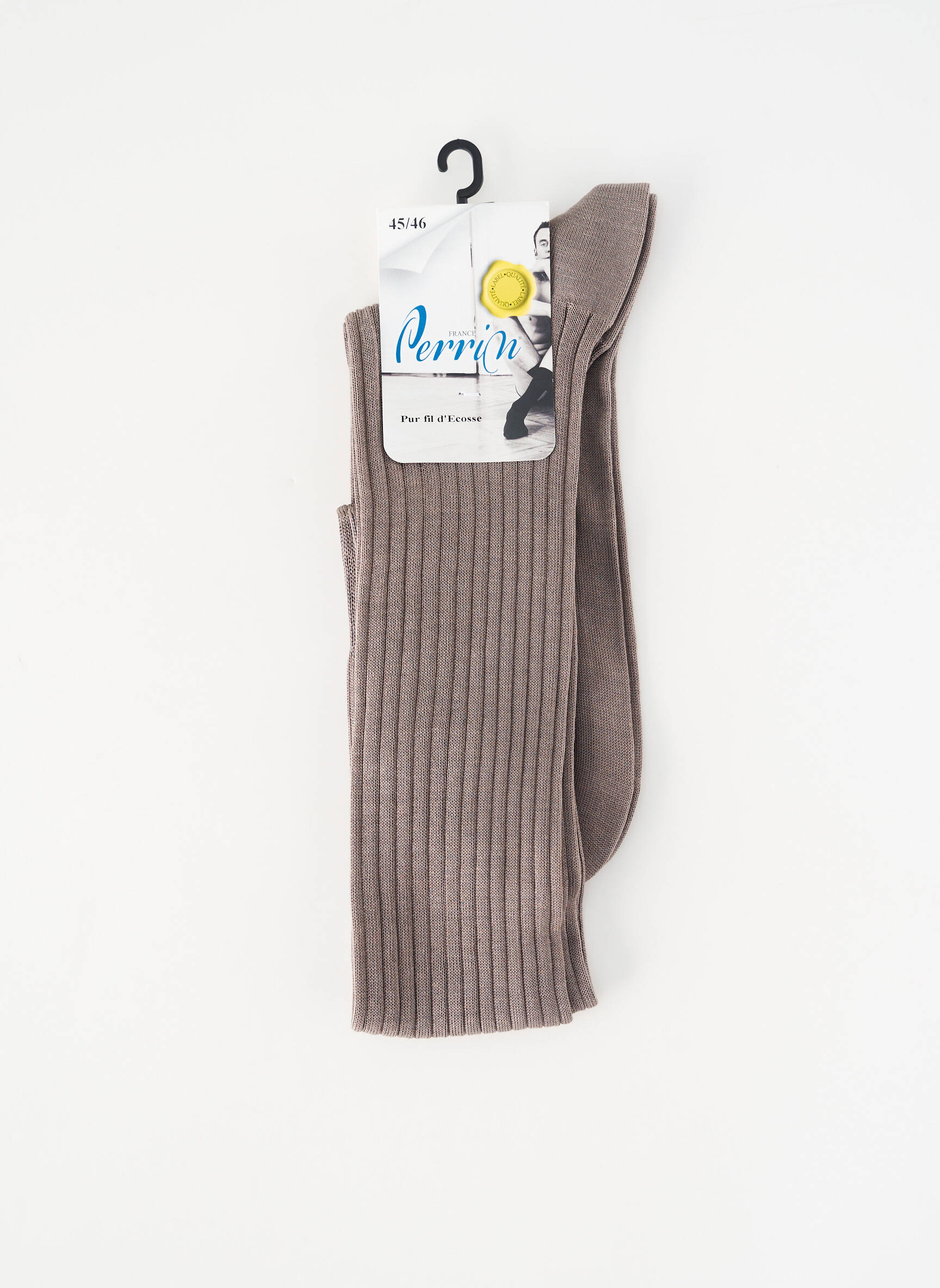 Chaussettes stretch gris PERRIN homme