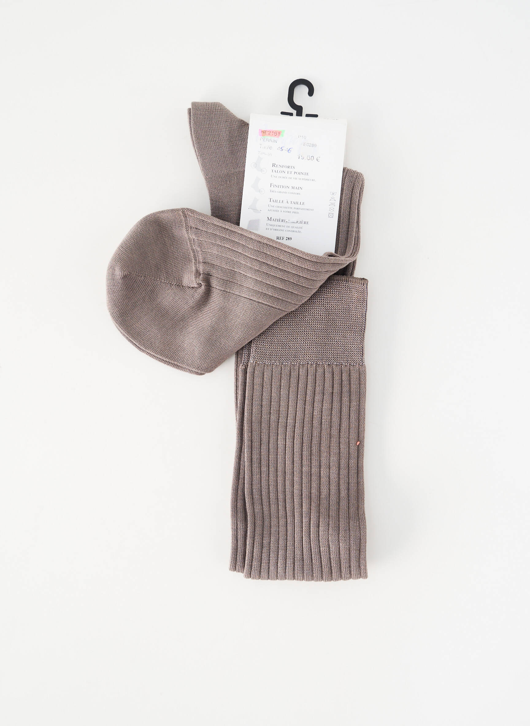 Chaussettes stretch gris PERRIN homme