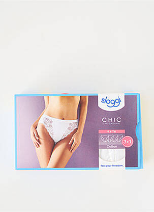 Culotte stretch blanc SLOGGI femme