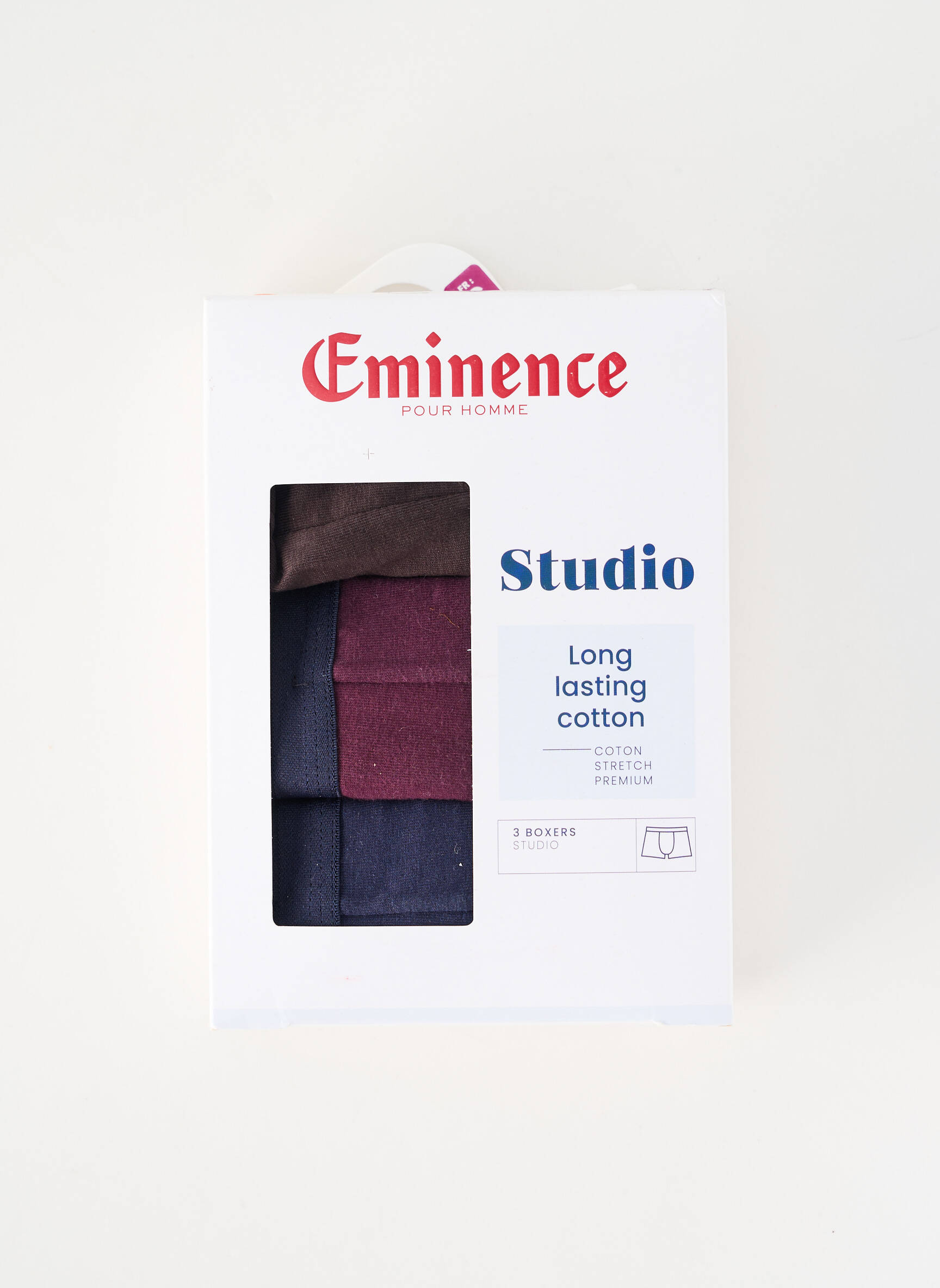 Boxer tissage jersey bleu EMINENCE homme