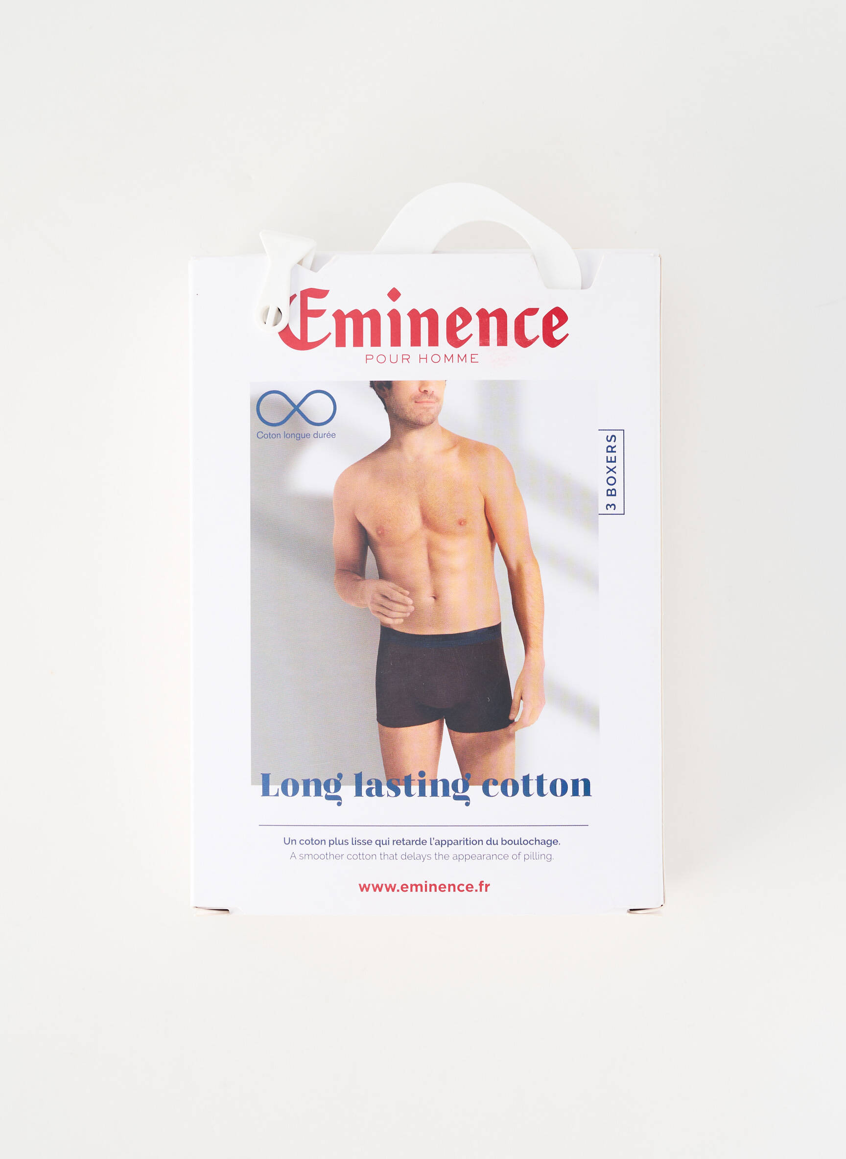 Boxer tissage jersey bleu EMINENCE homme
