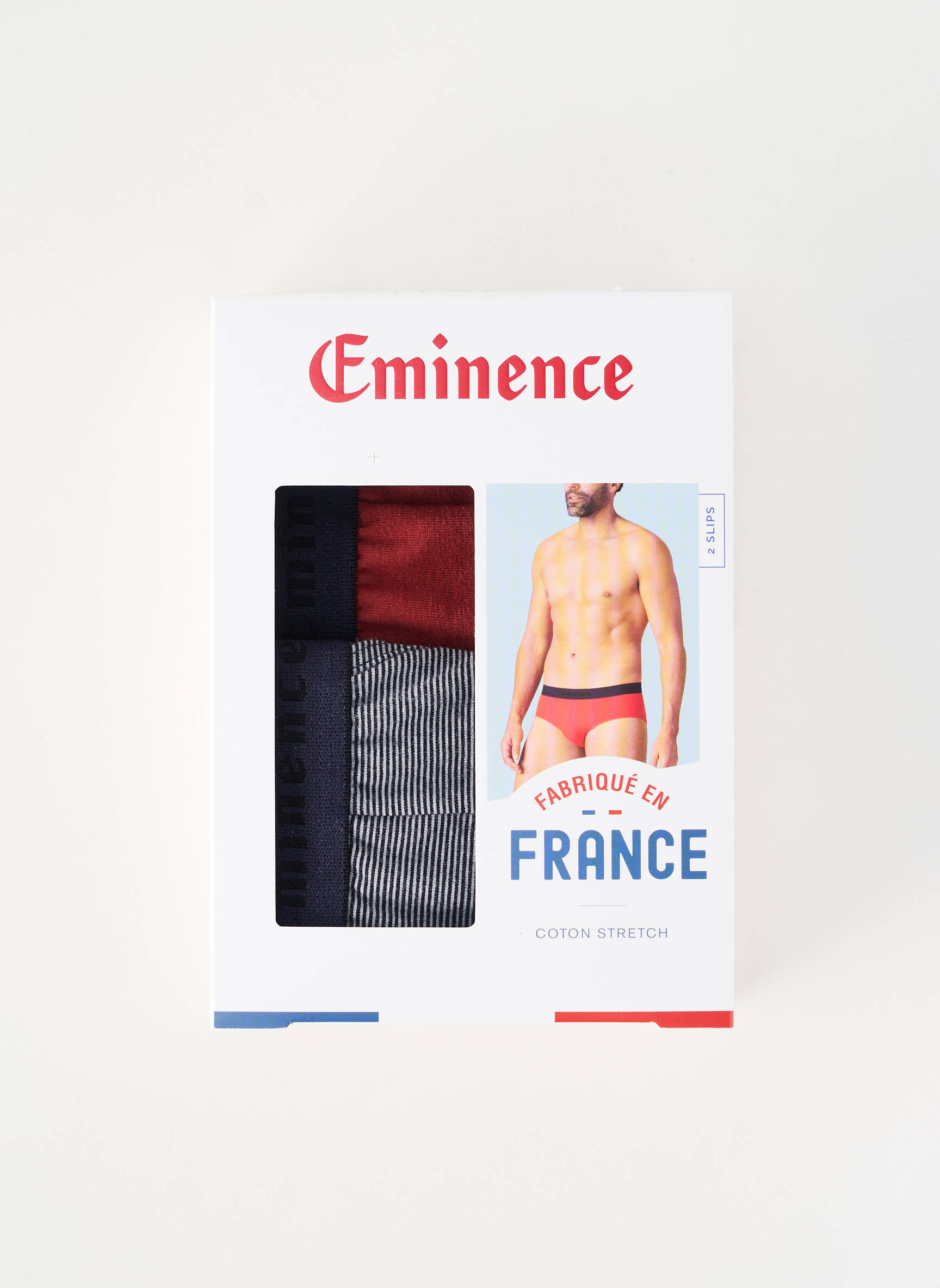 Slip imprimé rayures bleu EMINENCE homme