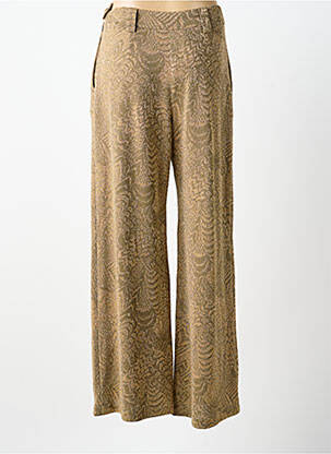 Pantalon large fermeture zip latéral taille normale or MOMONI femme