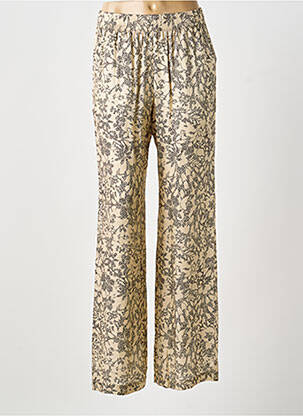 Pantalon droit taille élastique taille normale beige GOLDEN GOOSE femme