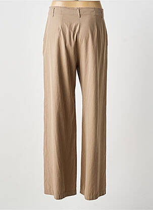 Pantalon droit taille à pinces taille normale marron DIEGA femme