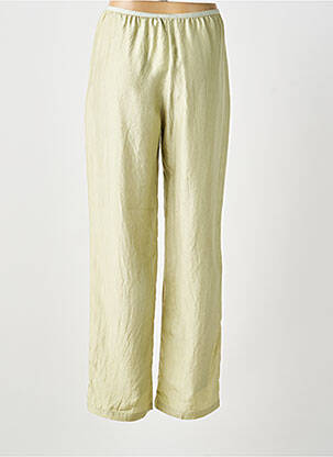 Pantalon large coupe fluide taille normale vert ROSEANNA femme