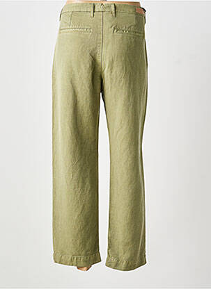 Pantalon chino tissage popeline taille normale vert FIVE femme