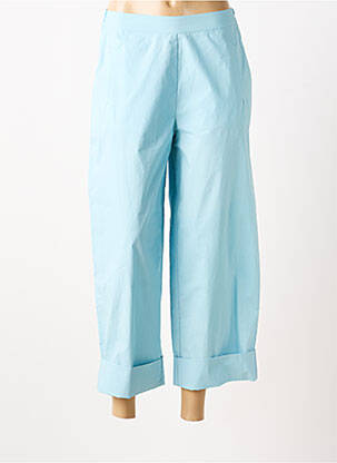 Pantalon 7/8 taille élastique taille normale bleu BELLA JONES femme