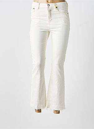Jeans bootcut taille haute taille haute beige CLOSED femme
