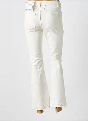 Jeans bootcut taille haute taille haute beige CLOSED femme