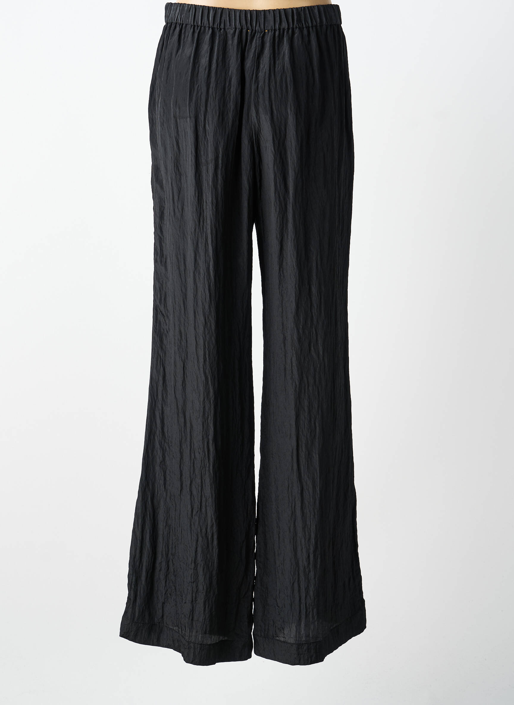 Pantalon flare taille élastique taille normale noir FORTE-FORTE femme
