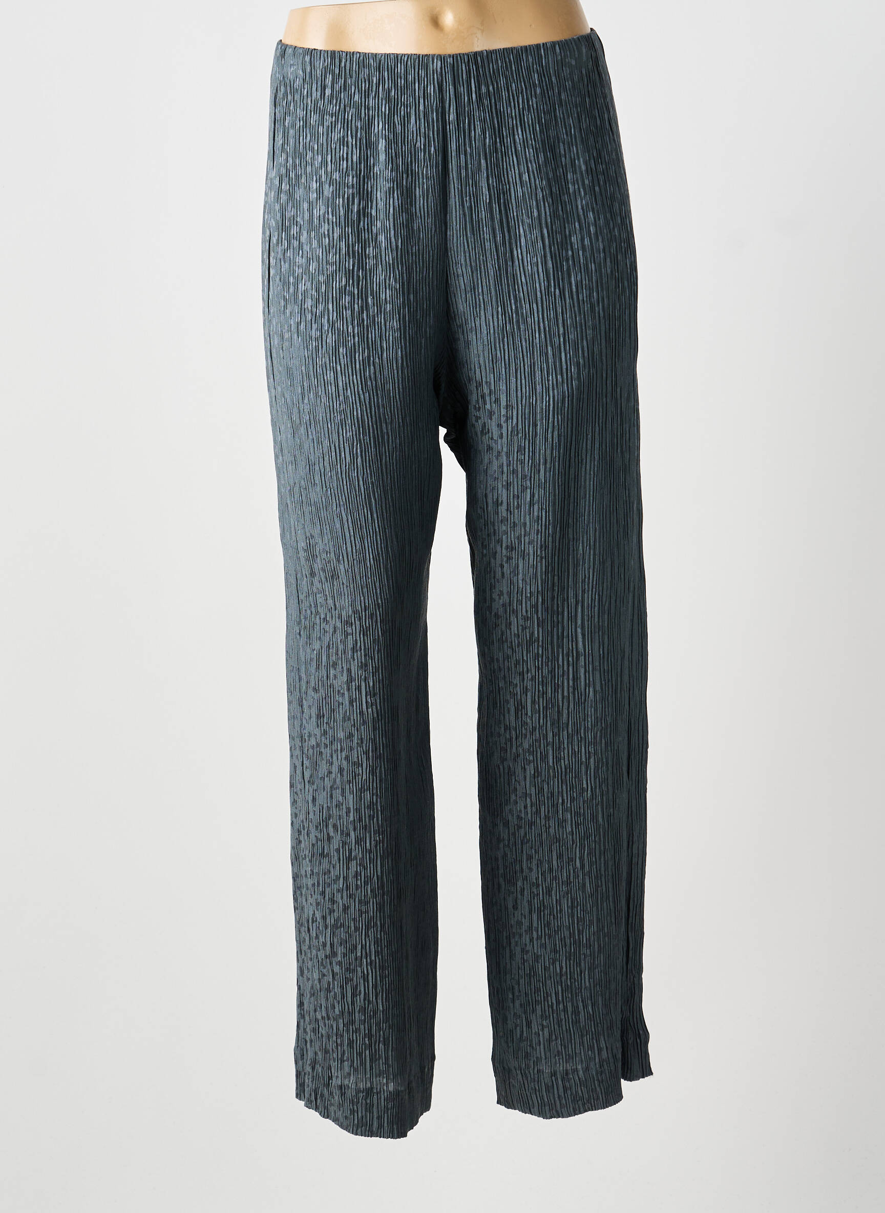 Pantalon droit stretch taille haute bleu MASSCOB femme