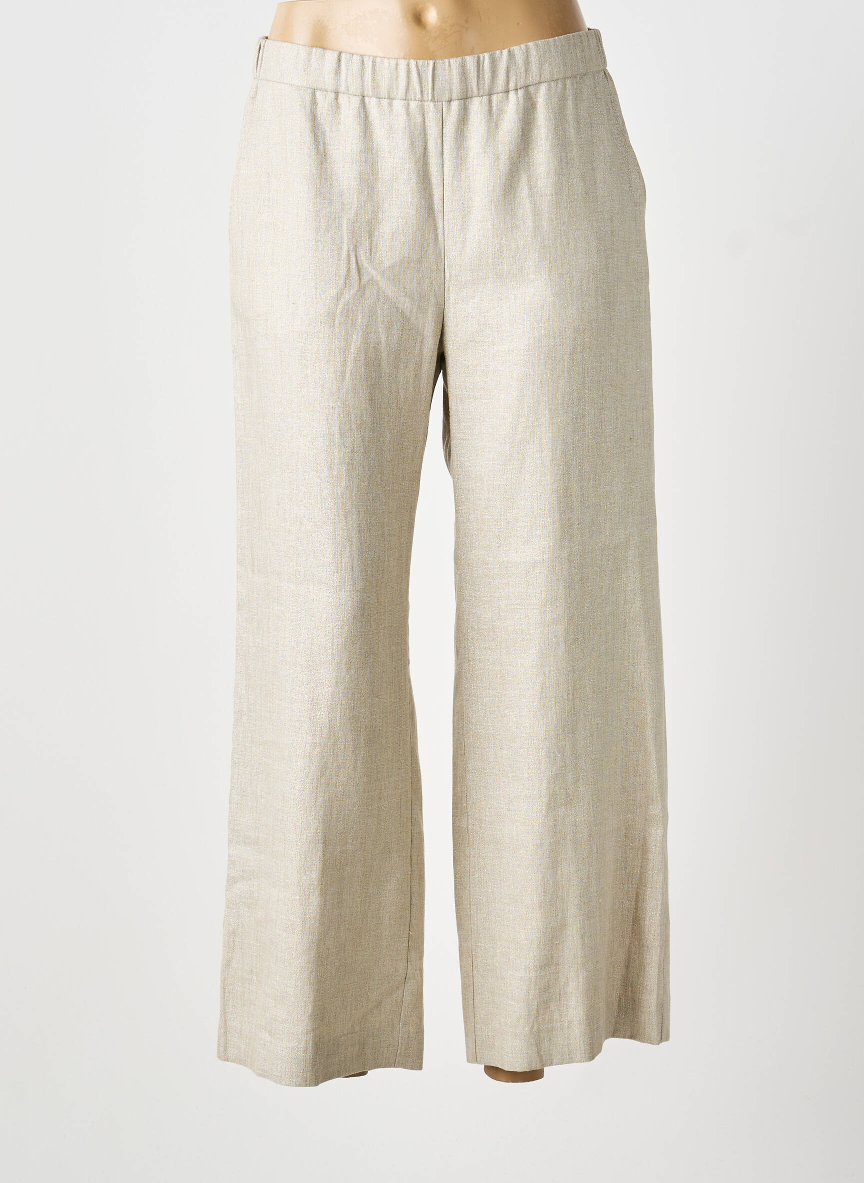 Pantalon large poches taille normale argent DIEGA femme