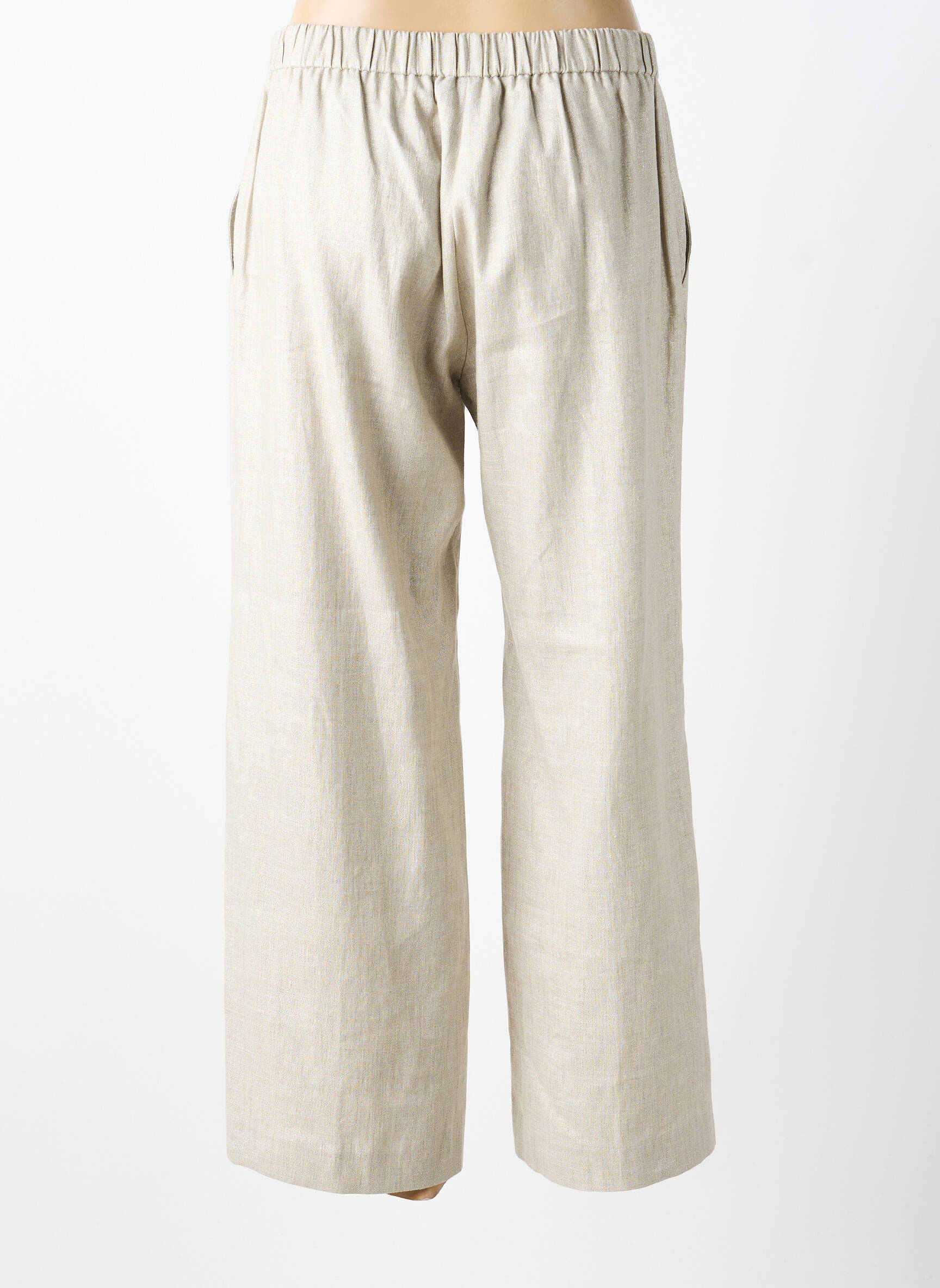 Pantalon large poches taille normale argent DIEGA femme