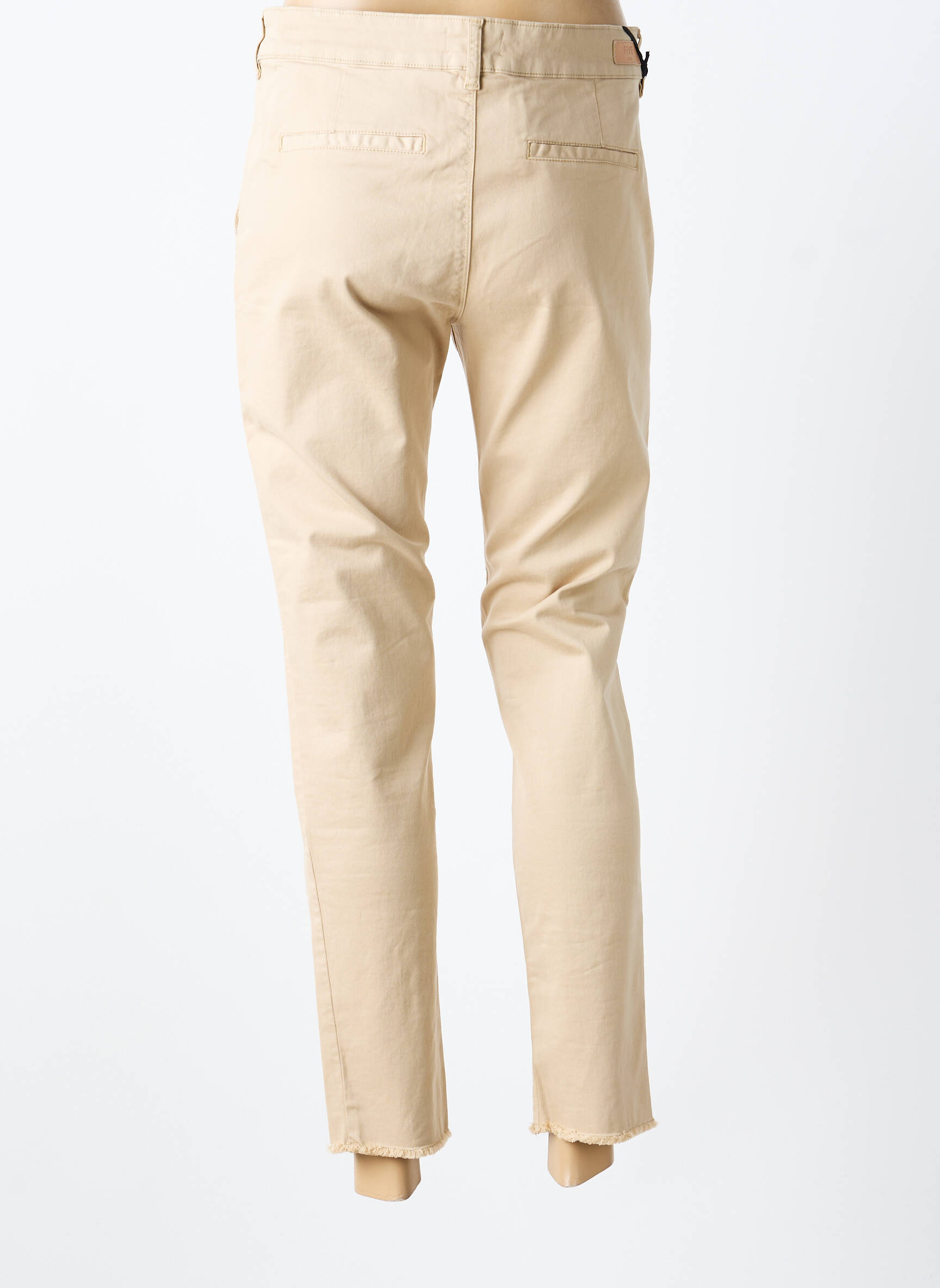 Pantalon chino stretch taille normale beige FIVE femme