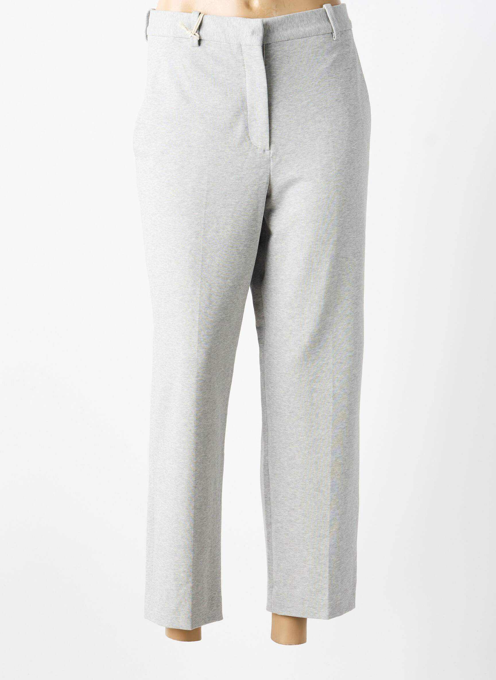 Pantalon 7/8 stretch taille normale gris CIRCOLO 1901 femme