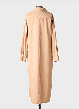 Robe longue manches longues manches longues beige BELLA JONES femme