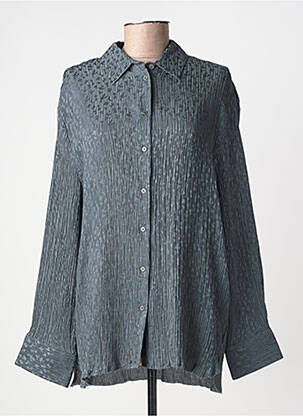 Tunique manches longues col chemisier gris MASSCOB femme