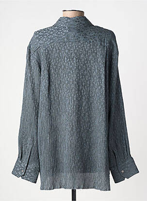 Tunique manches longues col chemisier gris MASSCOB femme