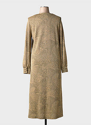 Robe longue manches longues manches longues or MOMONI femme