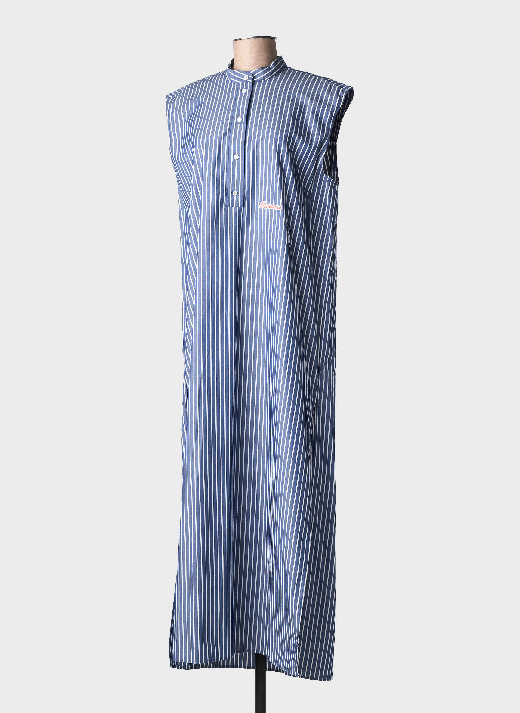 Robe longue sans manche sans manche bleu ROSEANNA femme