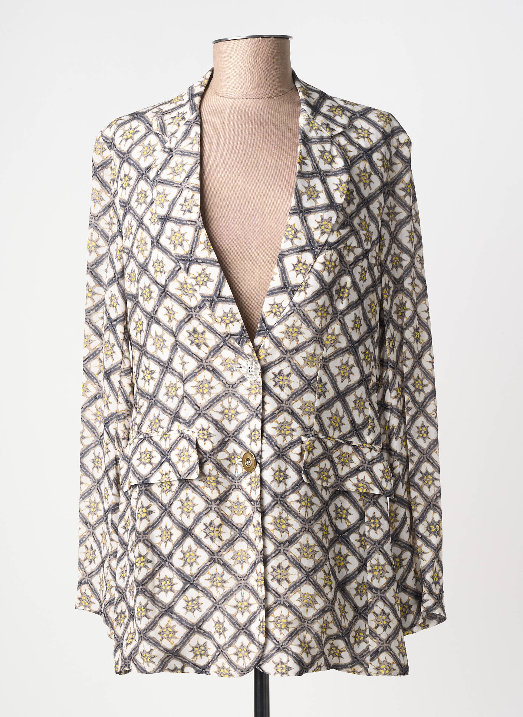 Blazer poches gris MALIPARMI femme