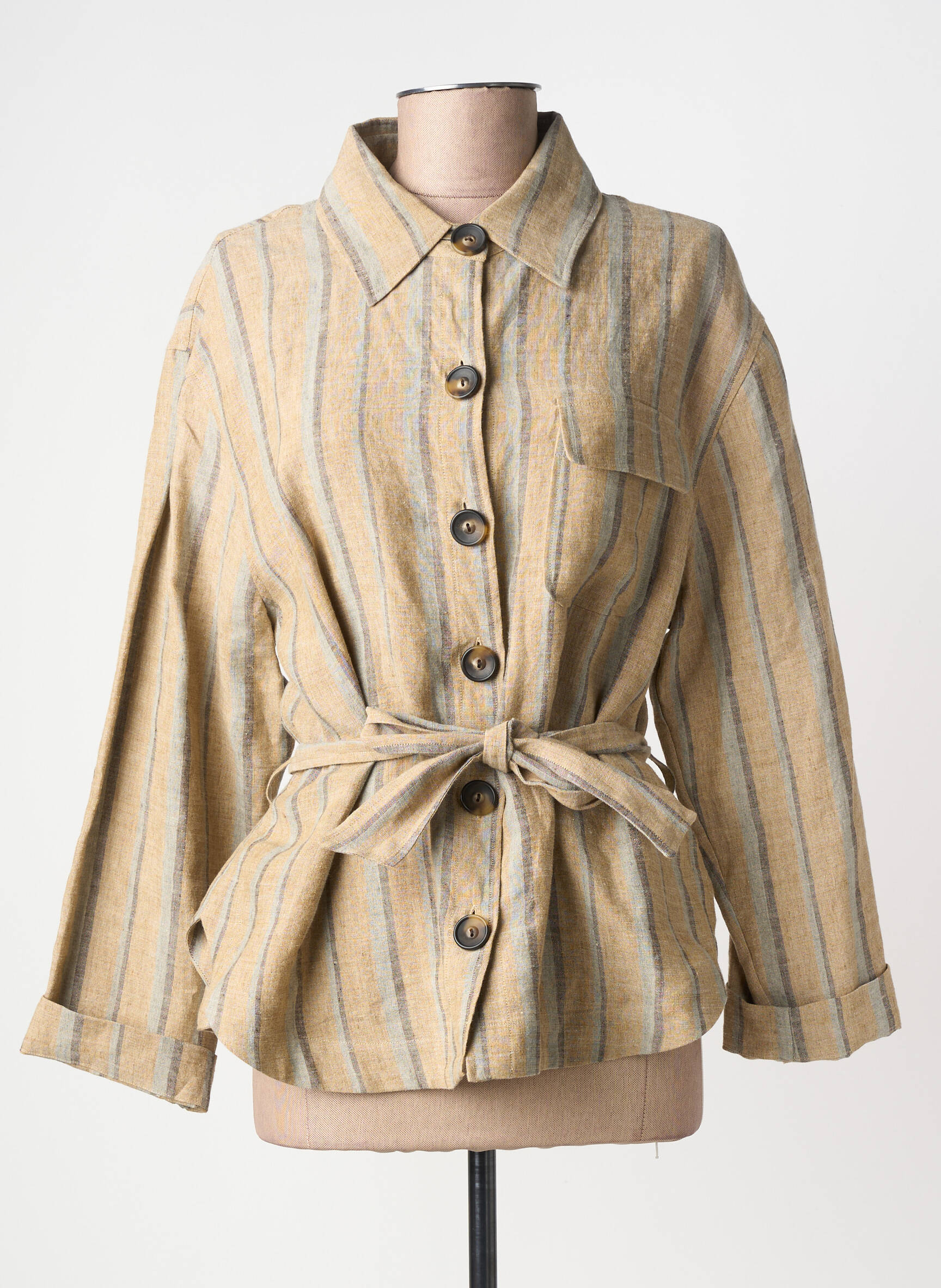 Veste casual poches marron DIEGA femme