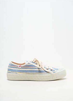 Baskets bout rond talon plat jusqu'à 3cm bleu ARNACOEUR femme