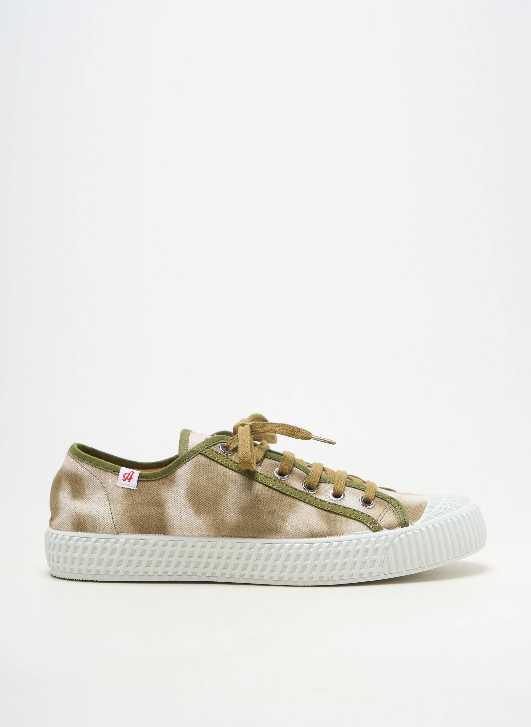 Baskets bout rond talon plat jusqu'à 3cm vert ARNACOEUR femme