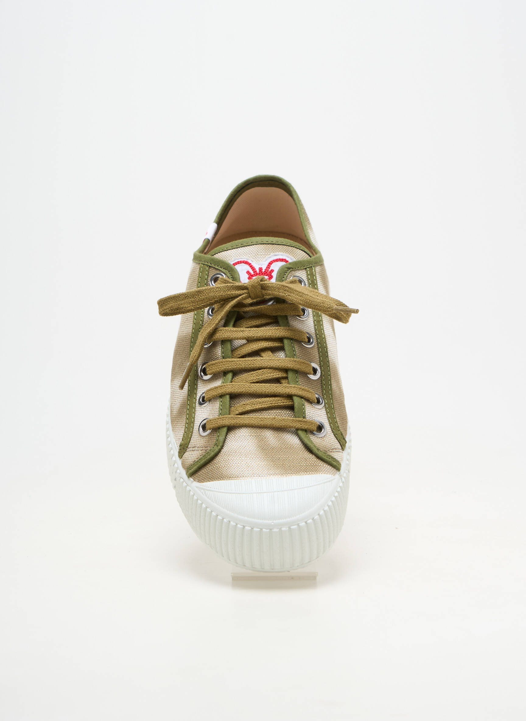 Baskets bout rond talon plat jusqu'à 3cm vert ARNACOEUR femme