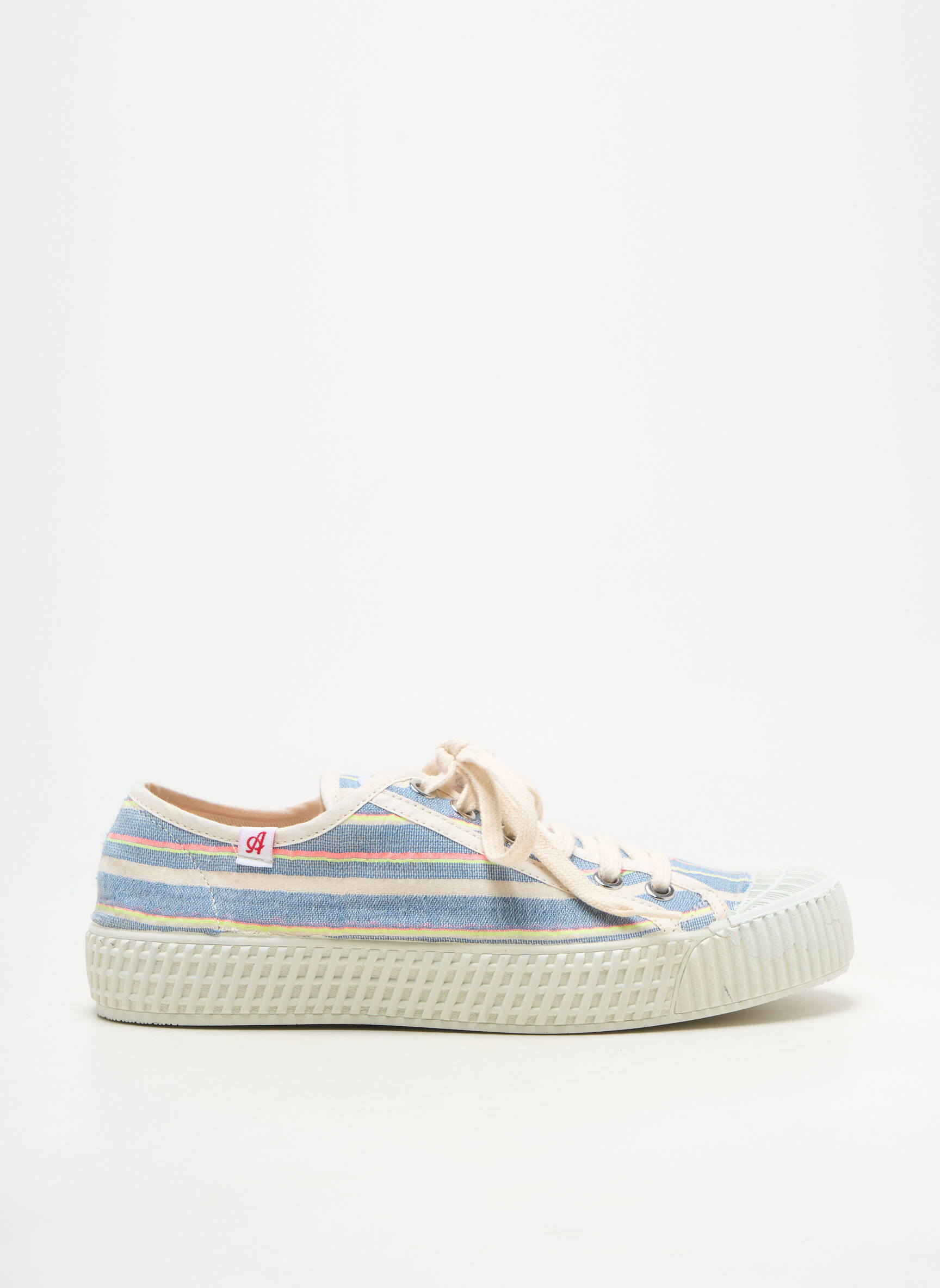 Baskets bout rond talon plat jusqu'à 3cm bleu ARNACOEUR femme