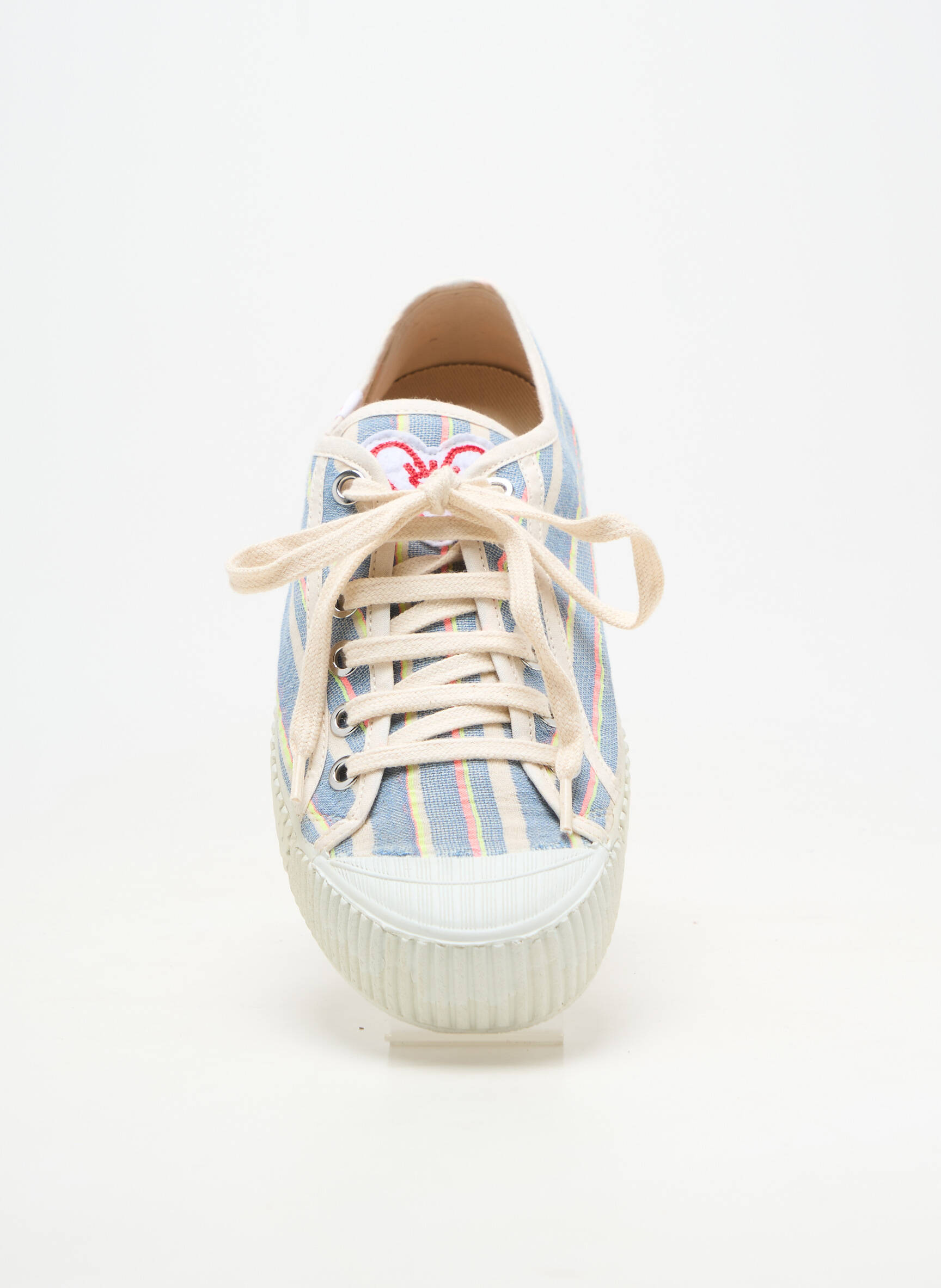 Baskets bout rond talon plat jusqu'à 3cm bleu ARNACOEUR femme