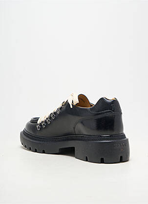 Baskets matière lisse talon bas noir BALLY homme