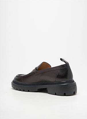 Mocassins matière lisse plateforme marron BALLY homme
