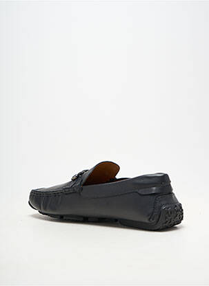 Chaussures bâteau matière lisse bout rond noir BALLY homme