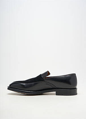 Mocassins matière lisse talon bas noir BALLY homme