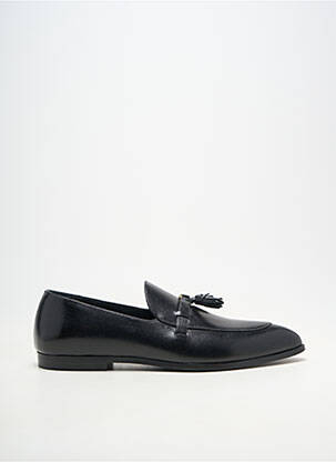 Mocassins matière lisse talon bas noir BALLY homme