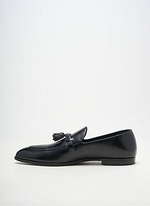 Mocassins matière lisse talon bas noir BALLY homme