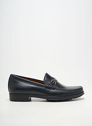 Mocassins matière lisse talon bas noir BALLY homme