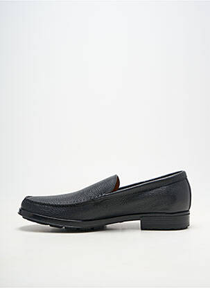 Mocassins matière lisse talon bas noir BALLY homme
