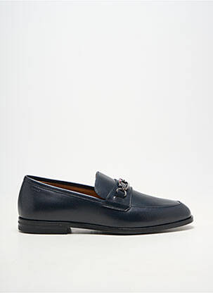 Mocassins matière lisse talon bas bleu BALLY homme