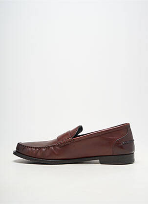 Mocassins matière lisse talon bas marron BALLY homme