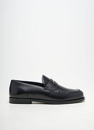 Mocassins matière lisse talon bas noir BALLY homme