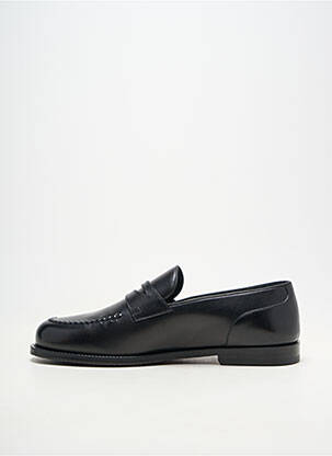 Mocassins matière lisse talon bas noir BALLY homme